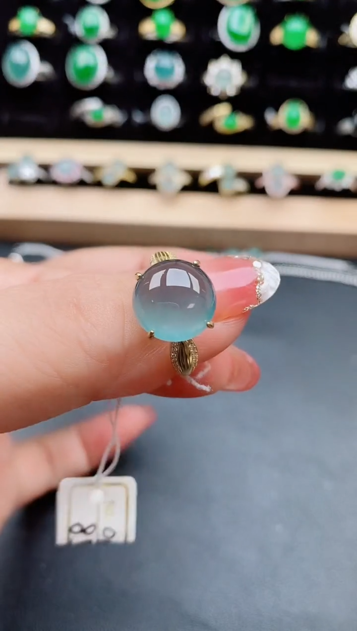 【闪购商品】翡翠戒指银S925镶嵌508050