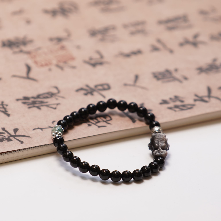 黑曜石扎基手串ZC10A105006
