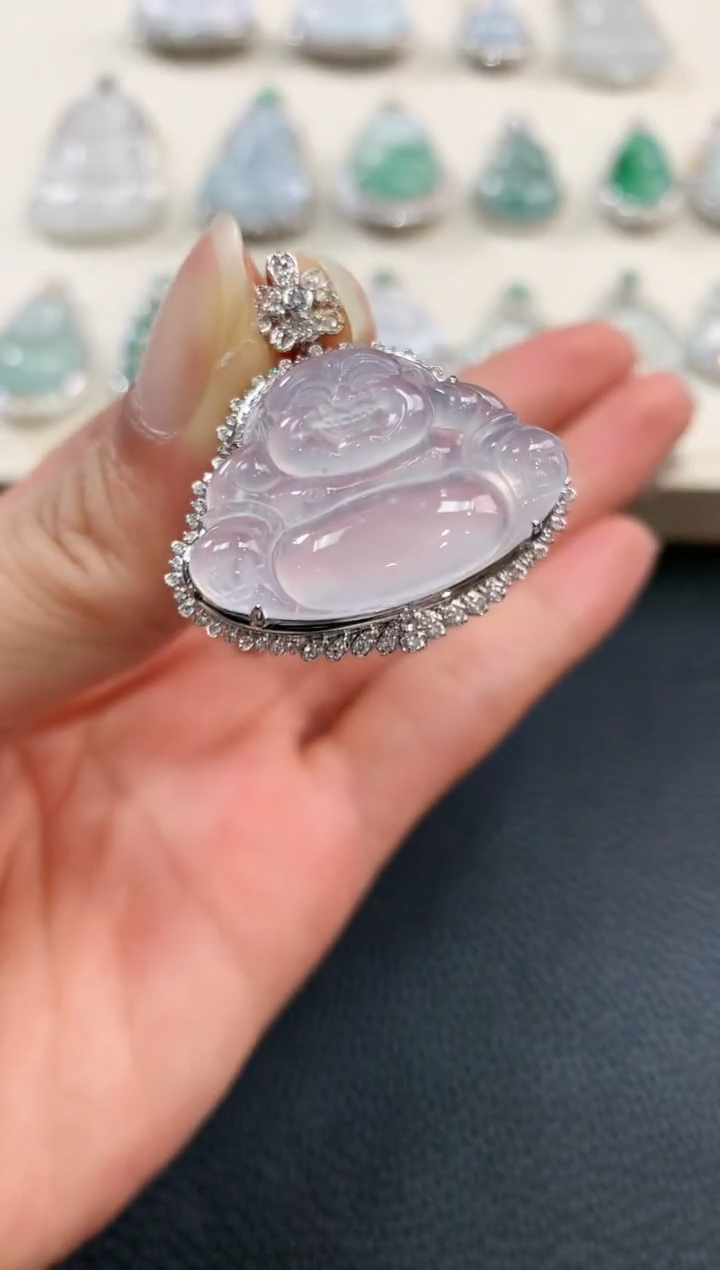 【闪购商品】翡翠吊坠(不含链)18K金镶嵌b141多样性一件发货