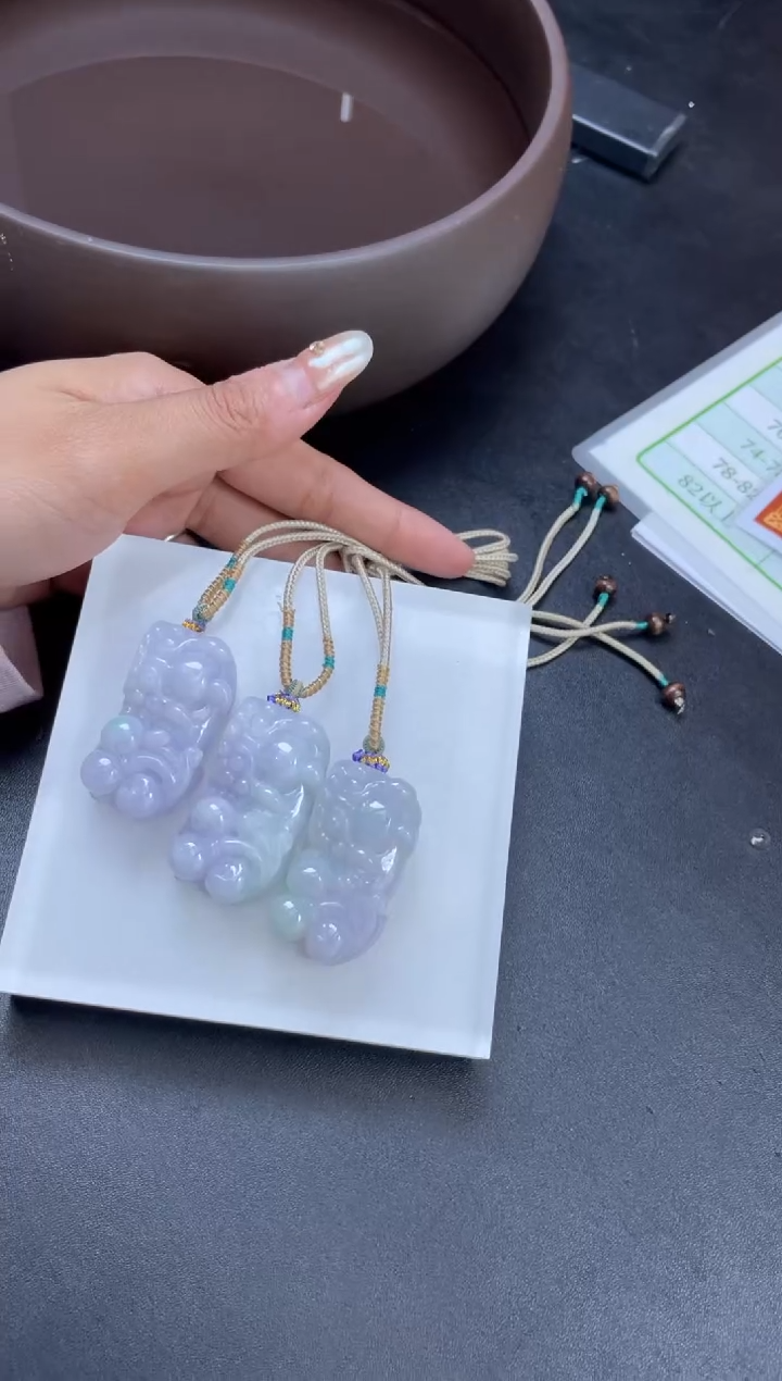 【闪购商品】翡翠吊坠(不含链)18K金镶嵌W302-GDK0502B1多样性发一