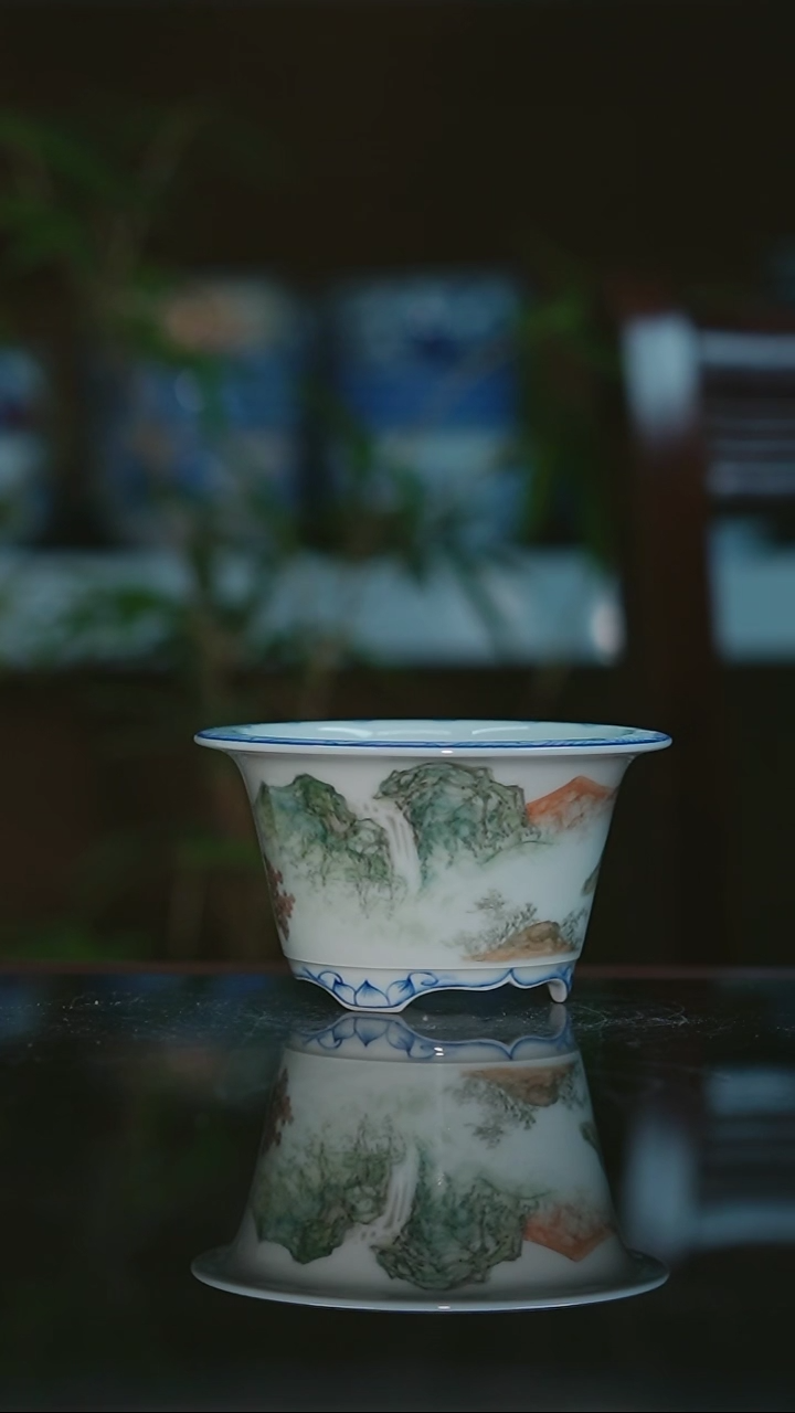 【闪购商品】手绘陶瓷内口8高5.5深