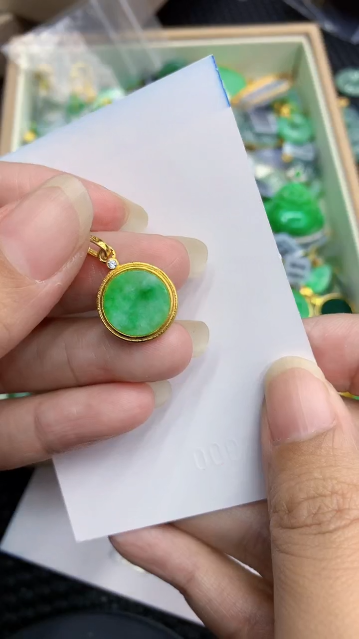 【闪购商品】翡翠颈饰银S925镶嵌            8