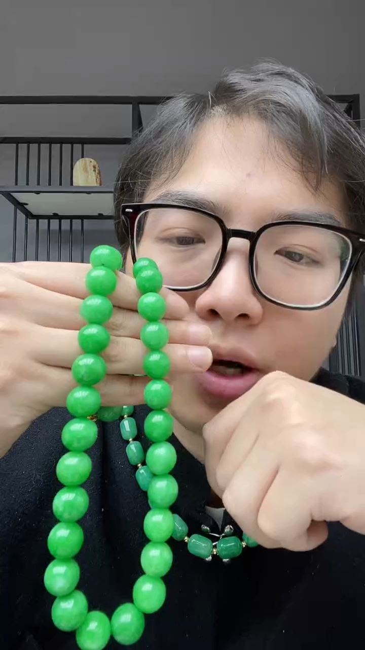 【闪购商品】翡翠颈饰合金毛衣链14mm