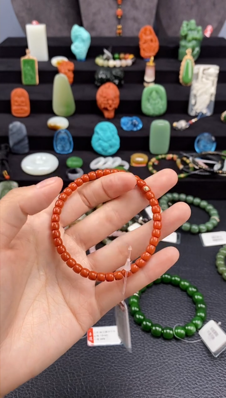 【闪购商品】玛瑙/玉髓-未镶嵌5mm极限弧手串