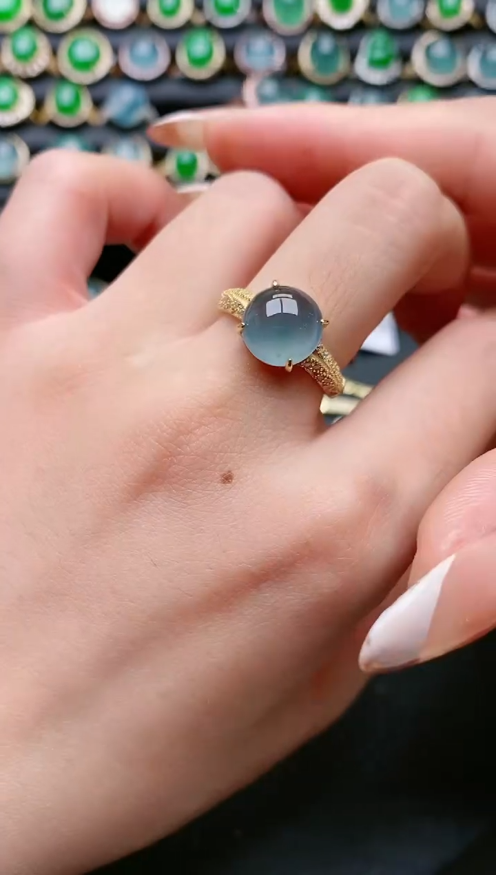 【闪购商品】翡翠戒指银S925镶嵌11111111