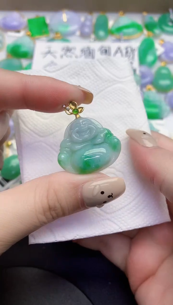 颈饰未镶嵌翡翠缅甸天然翡翠A货