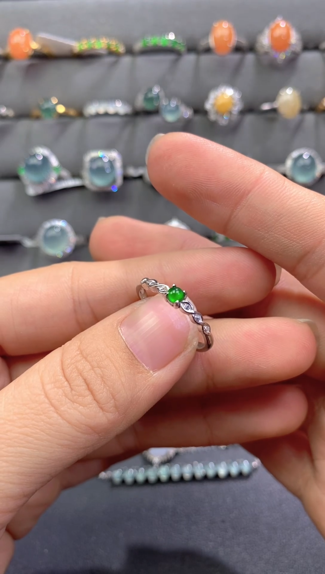 未镶嵌戒指翡翠翡翠A货