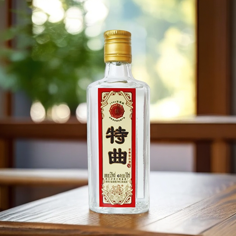 江阳小特曲珍藏版浓香型 白酒 小瓶白酒 口粮酒52度100ml
