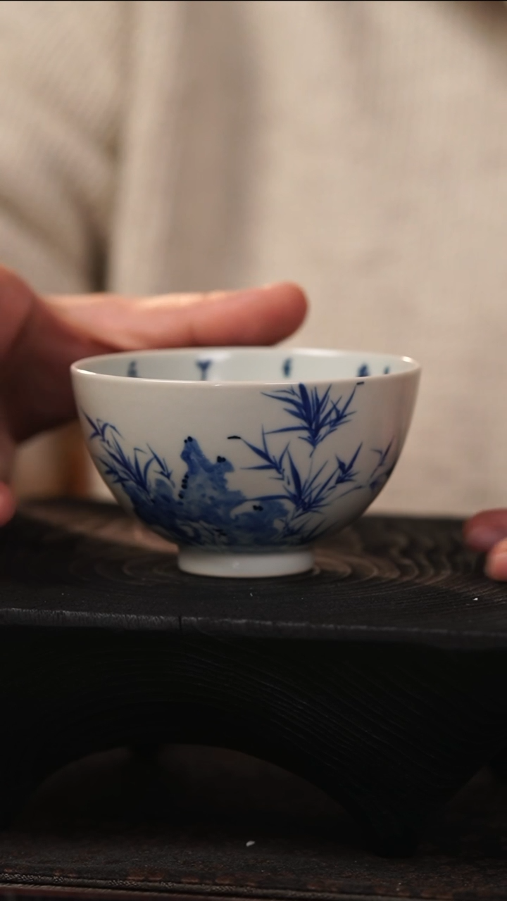 【闪购商品】善见堂 王长根老师青花福利杯（二级品）