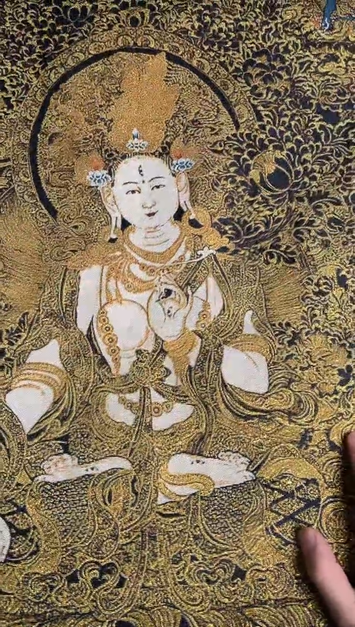 刺绣路路的唐卡tk160