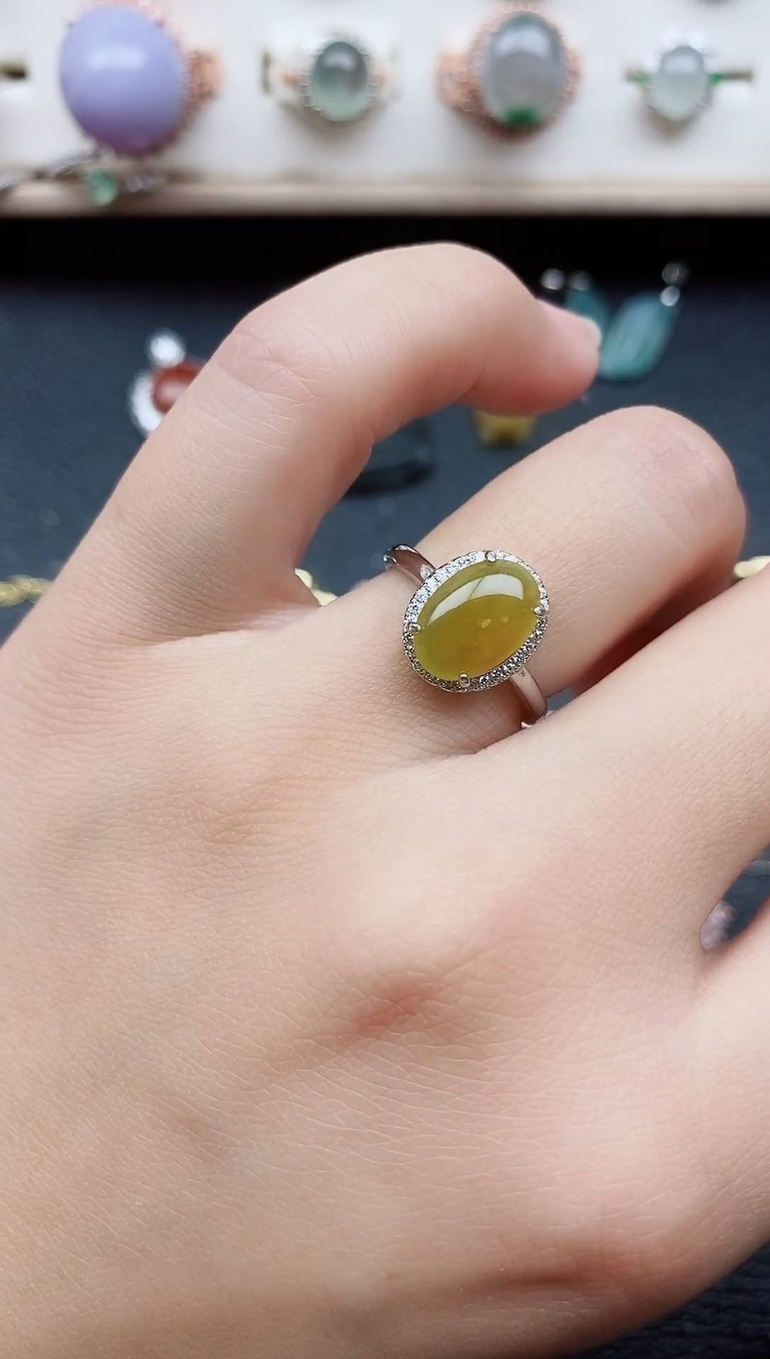 【闪购商品】翡翠戒指银S925镶嵌111111