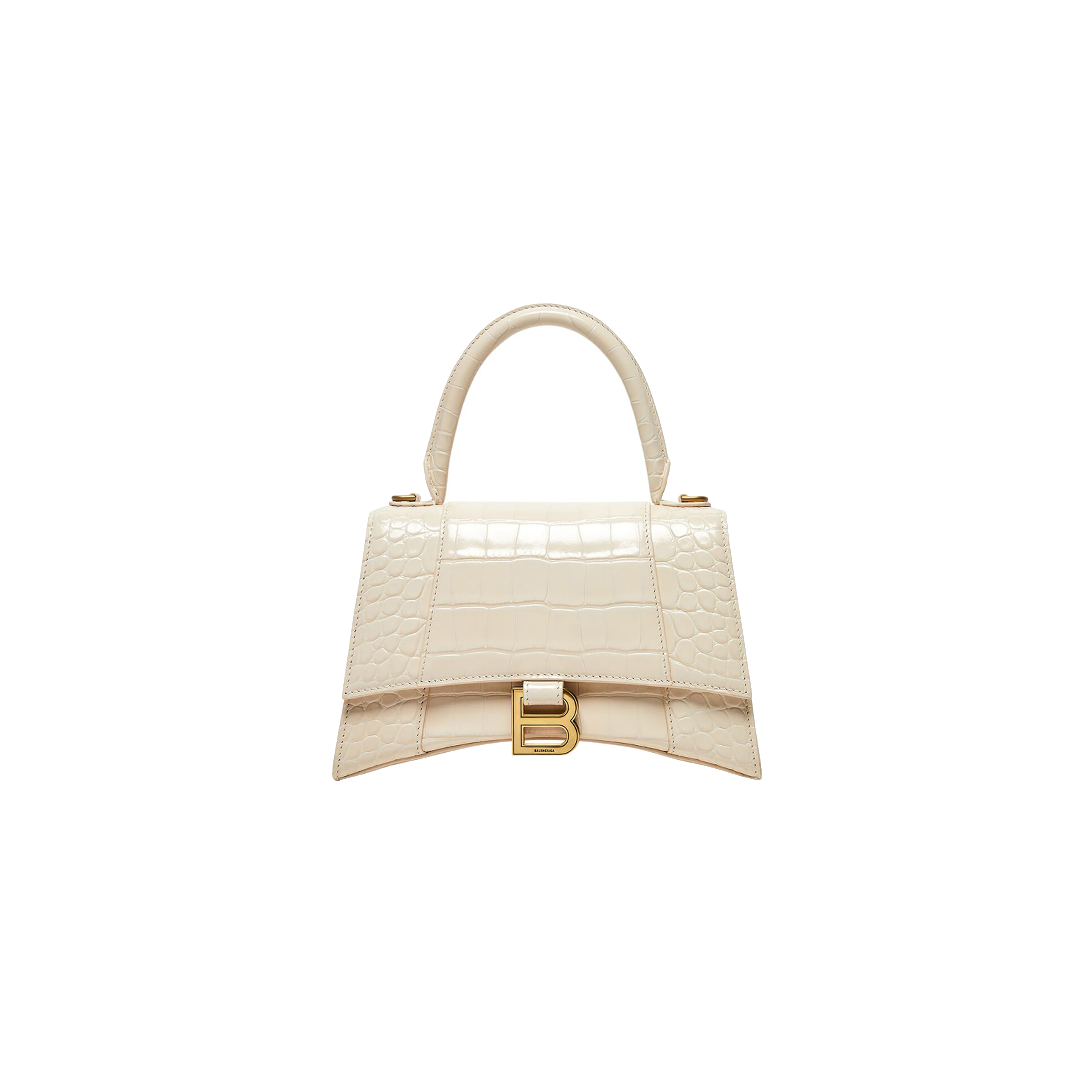 99新 Balenciaga/巴黎世家 壹所奢品/巴黎世家鳄压沙漏白金xs包