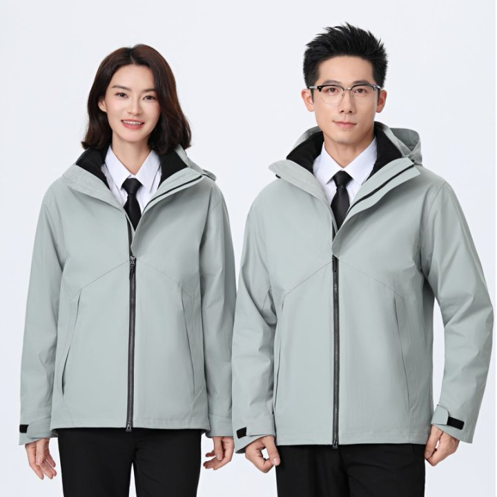 秋冬新款三合一男女通用冲锋衣连帽防风防雨夹克外套RYCL2398