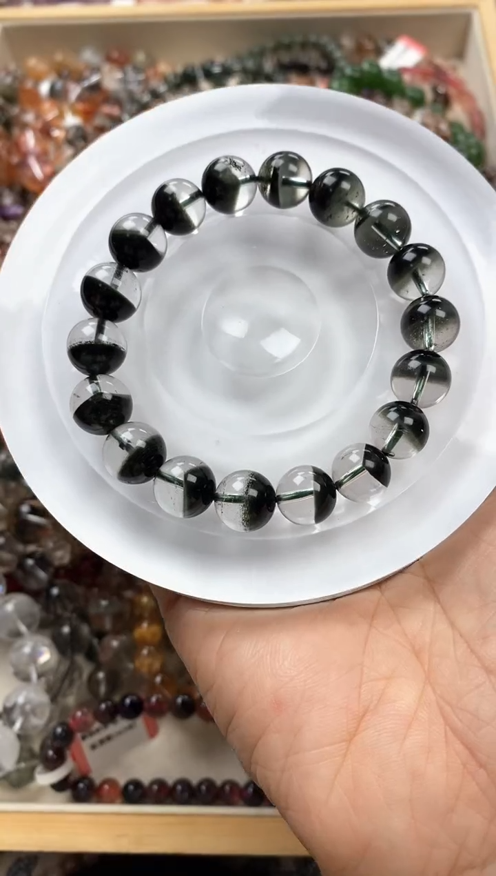 未镶嵌手链水晶?**乐绿幽灵