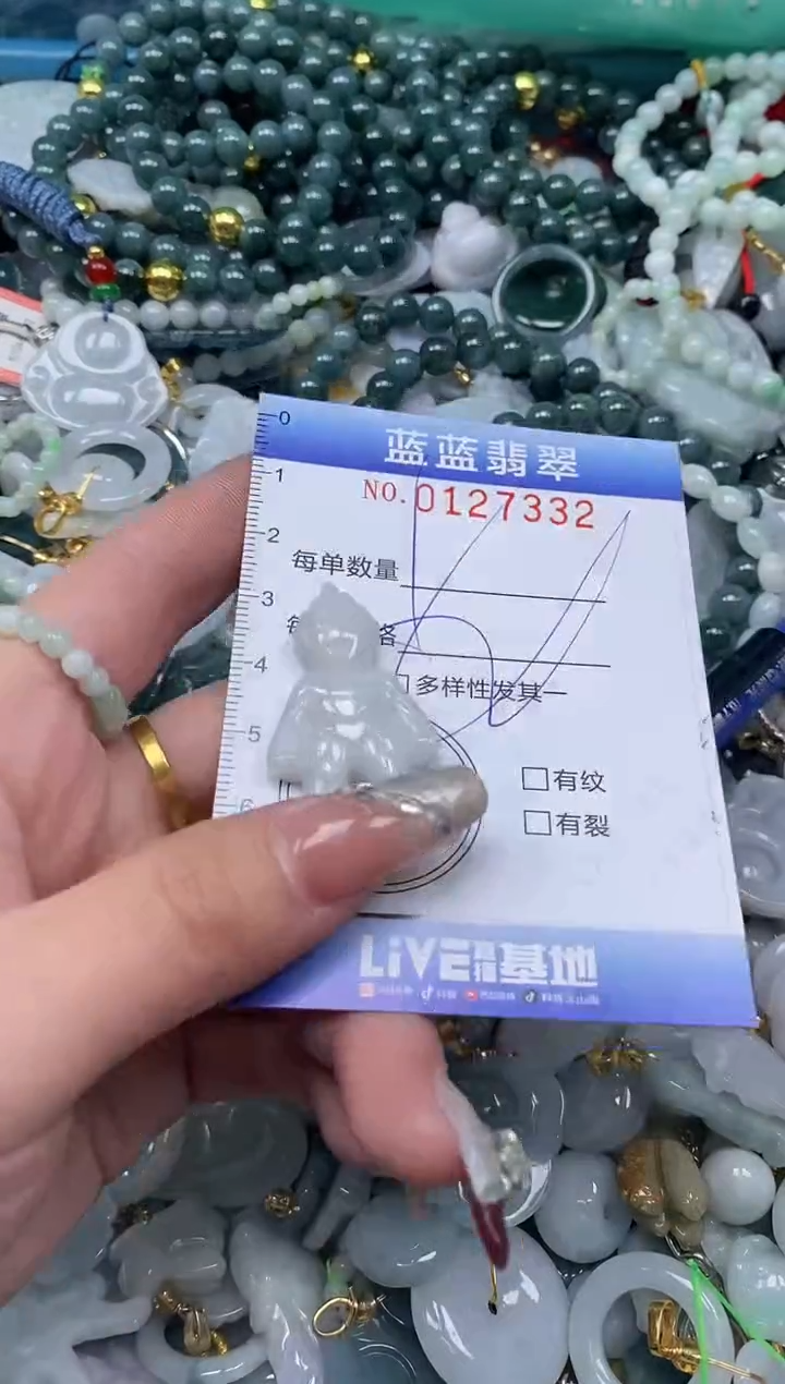 【闪购商品】翡翠颈饰未镶嵌闪购0127332多样性发其一