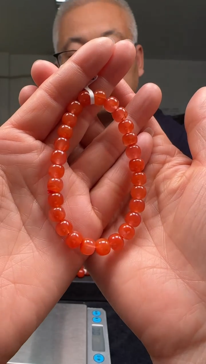 【闪购商品】南红玛瑙多样性发一件未镶嵌7mm保山手串老型
