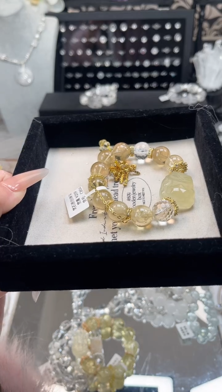 【闪购商品】烟晶手链银S925镶嵌天然水晶 多样性发货