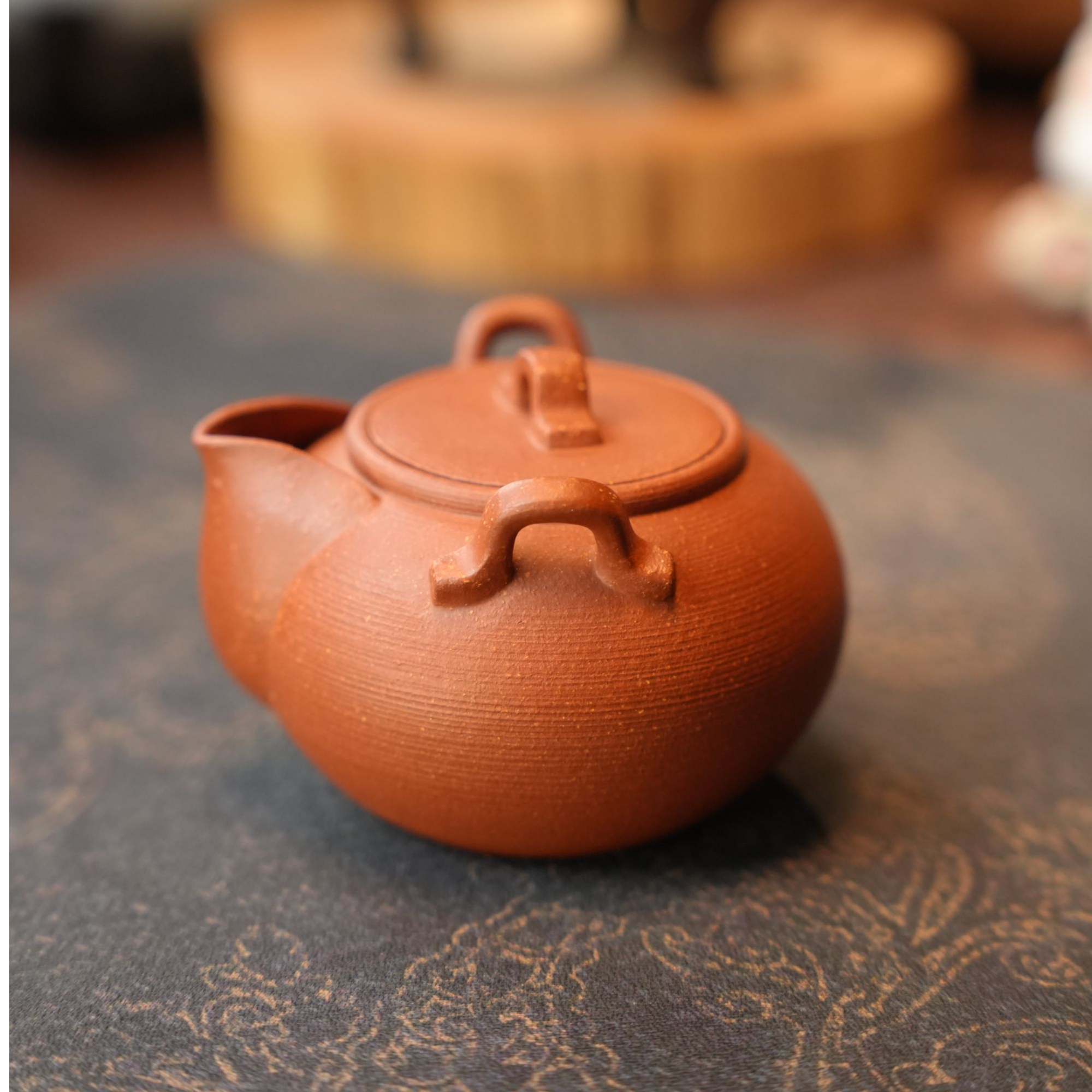 「素说紫砂」陶乐壶茶具紫砂壶汉瓦壶砂铫壶水木泡茶-130cc