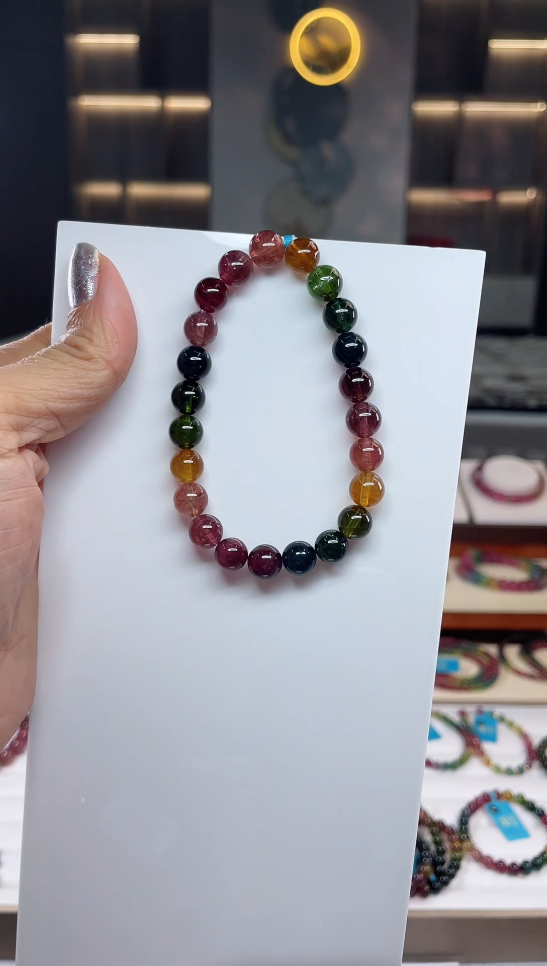 单圈手串未镶嵌碧玺（多样性发一条）Q