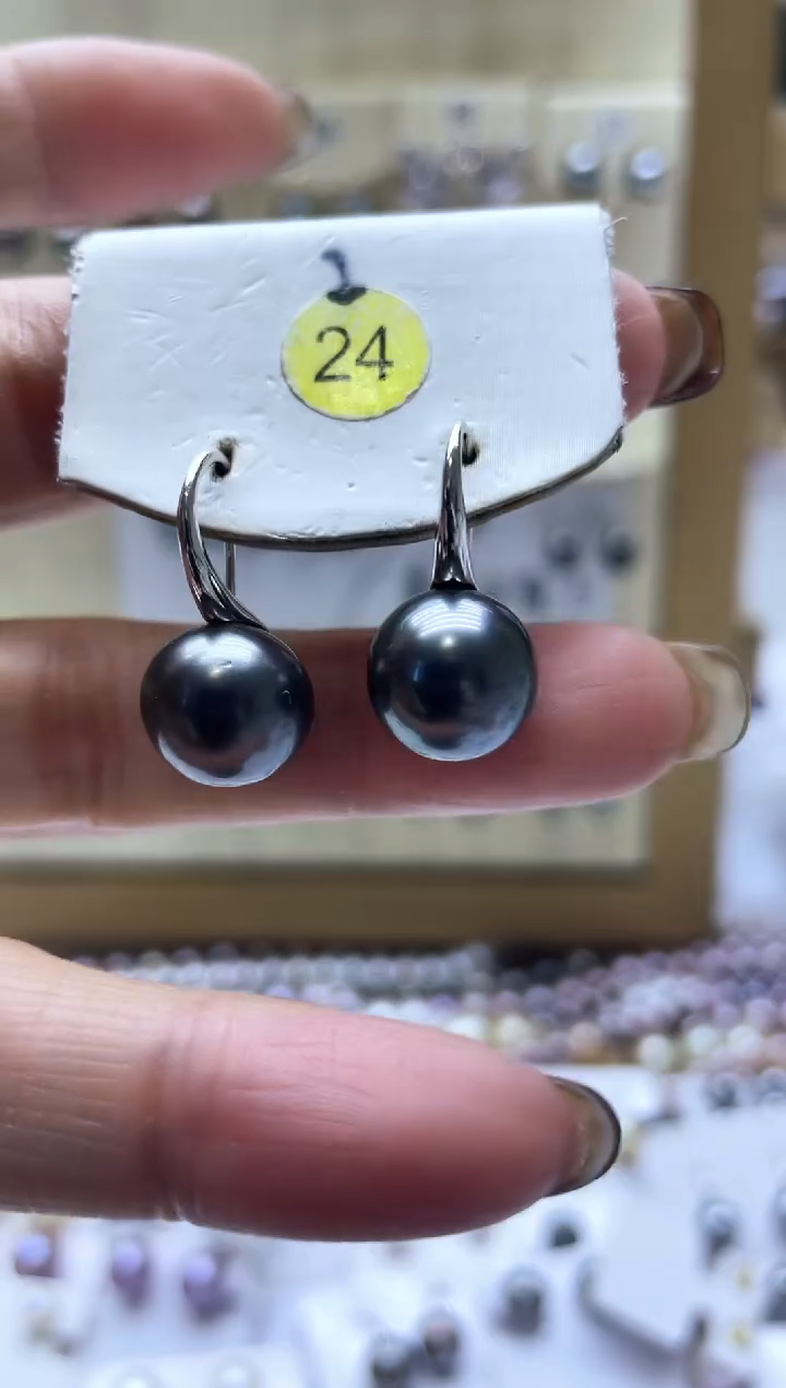 【闪购商品】海水珍珠耳饰银S925镶嵌2