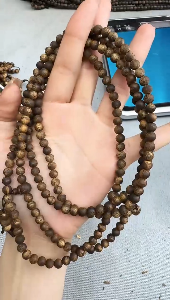 沉香手串0613张勺子圆珠多圈多样性发一