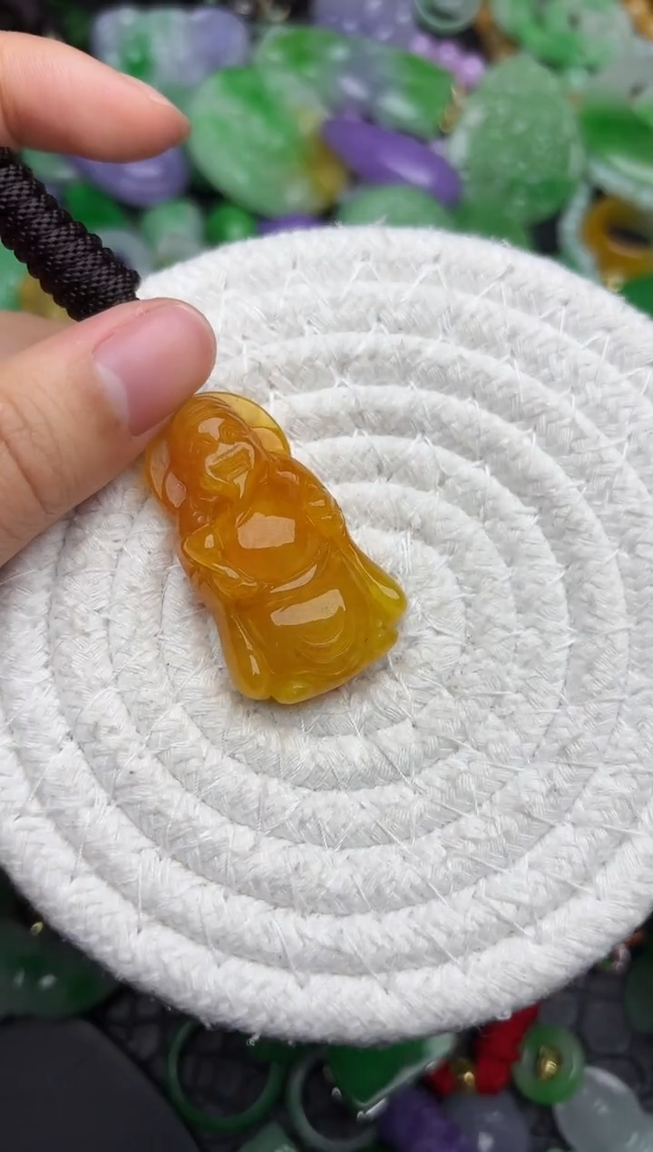 颈饰未镶嵌翡翠缅甸翡翠吊坠