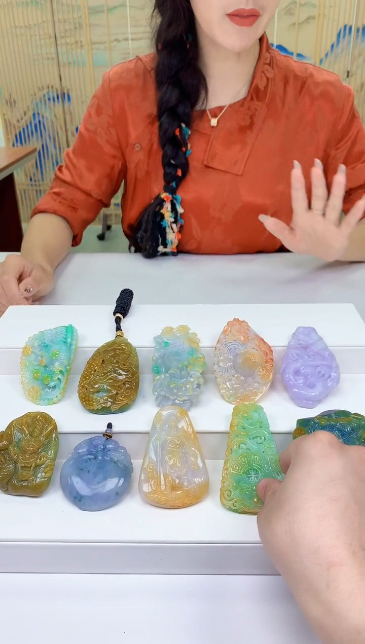 【闪购商品】定制翡翠未镶嵌4829ty-毛货挂件