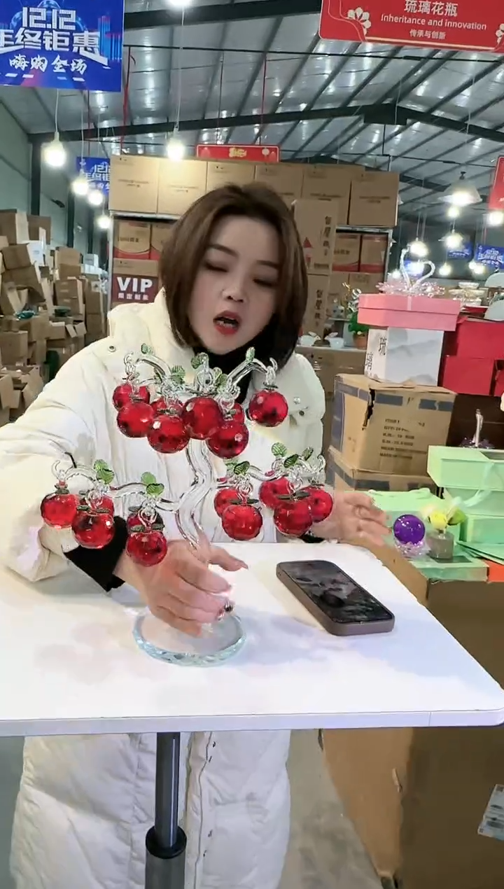 【闪购商品】玻璃于清花器I-早55