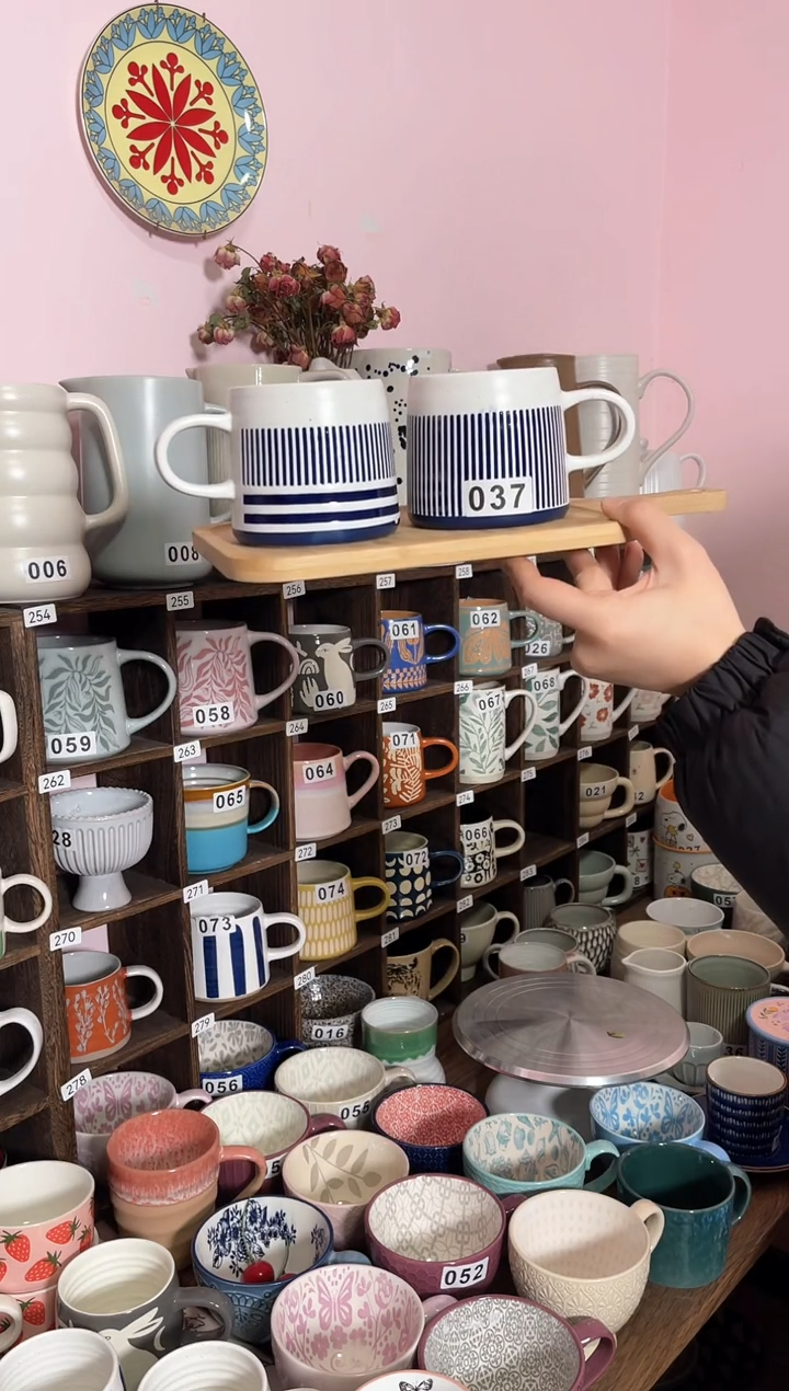 【闪购商品】陶瓷手柄款横线条加竖线条