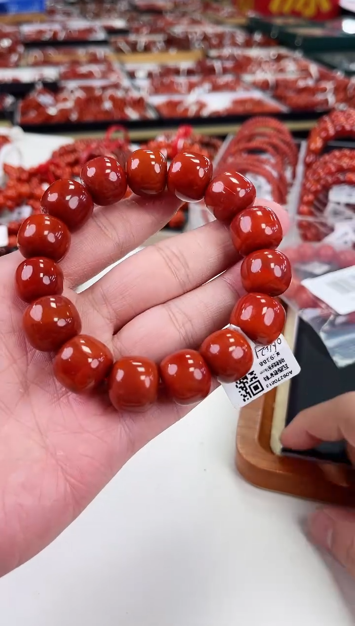 【闪购商品】南红玛瑙瓦西老型手串16+未镶嵌一个/条