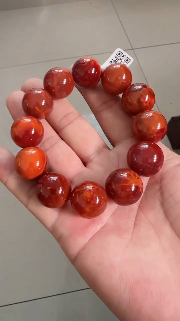 未镶嵌多样性发一件南红玛瑙19mm四川九口圆珠手串