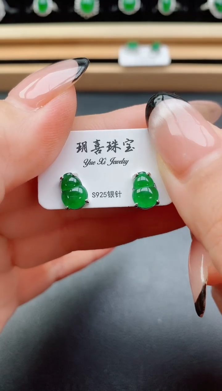 翡翠戒指银S925镶嵌1