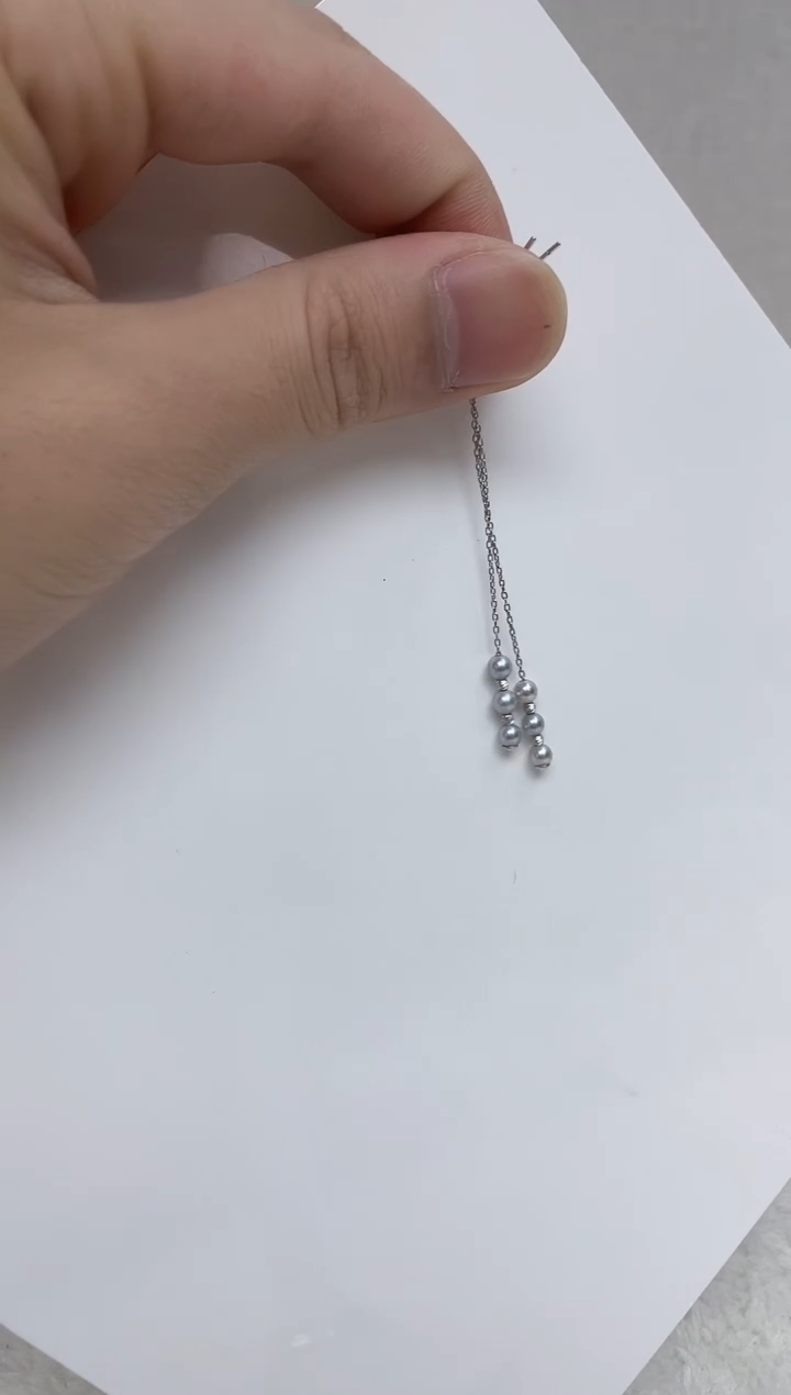 银S925镶嵌耳饰海水珍珠  