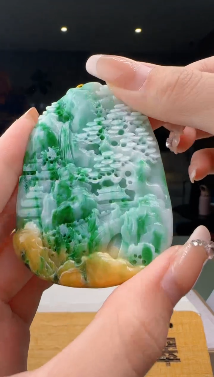 【闪购商品】翡翠吊坠(不含链)未镶嵌CC@@960Q3J15401