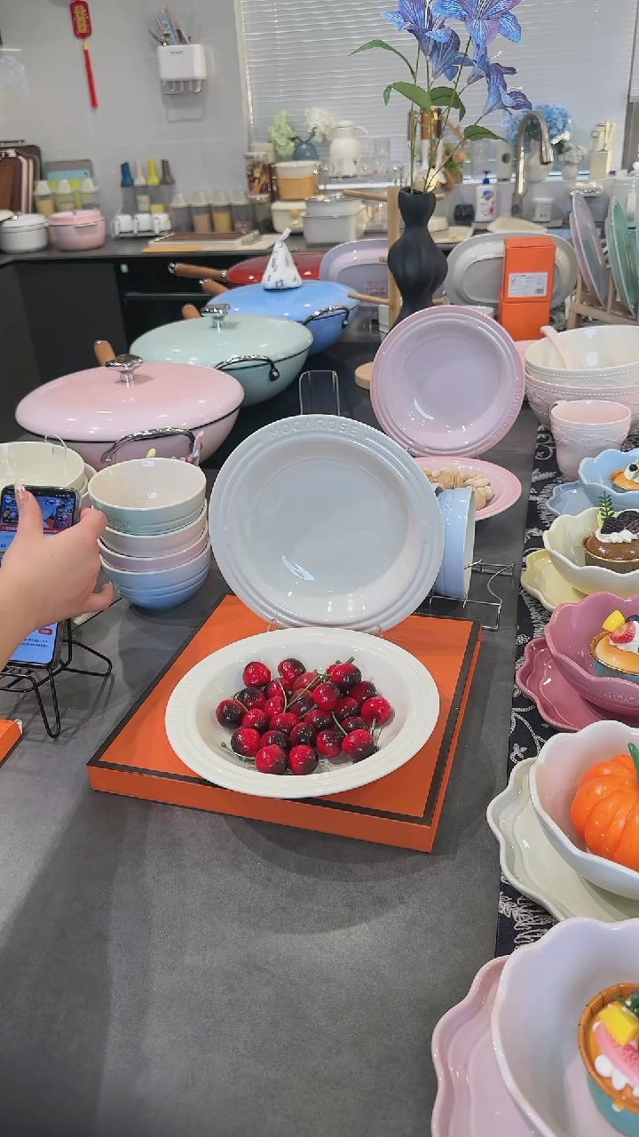 【闪购商品】瓷【2个装】奶油白草帽盘-20cm