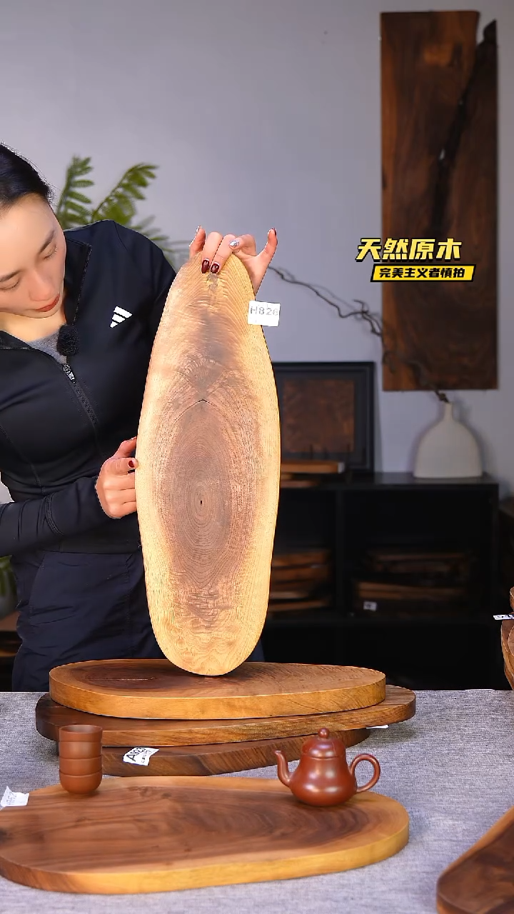 木北美黑胡桃原木.干裂疤结不属于商品质量问题完美主义者慎拍