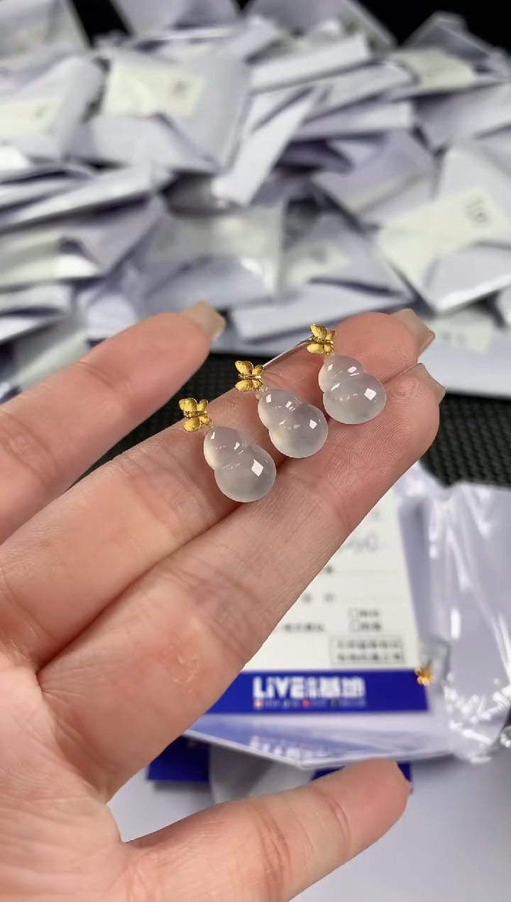 【闪购商品】翡翠颈饰18K金镶嵌多样性发其一件56