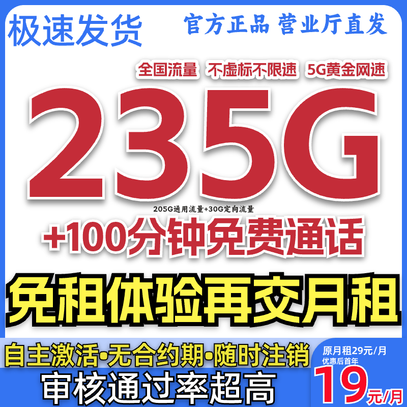 【超大流量】信流量卡广电信卡星卡大流量卡手机卡电话卡SZ-D2