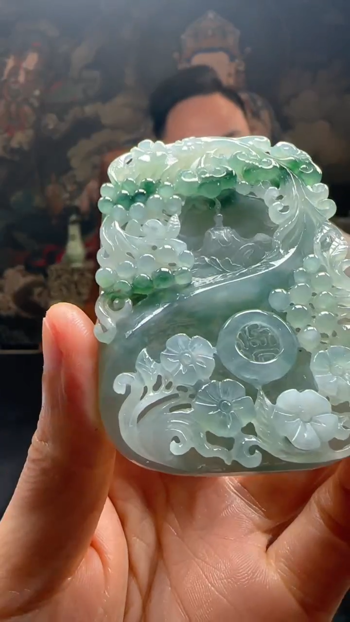 【闪购商品】定制翡翠未镶嵌L-@@QJXC27105