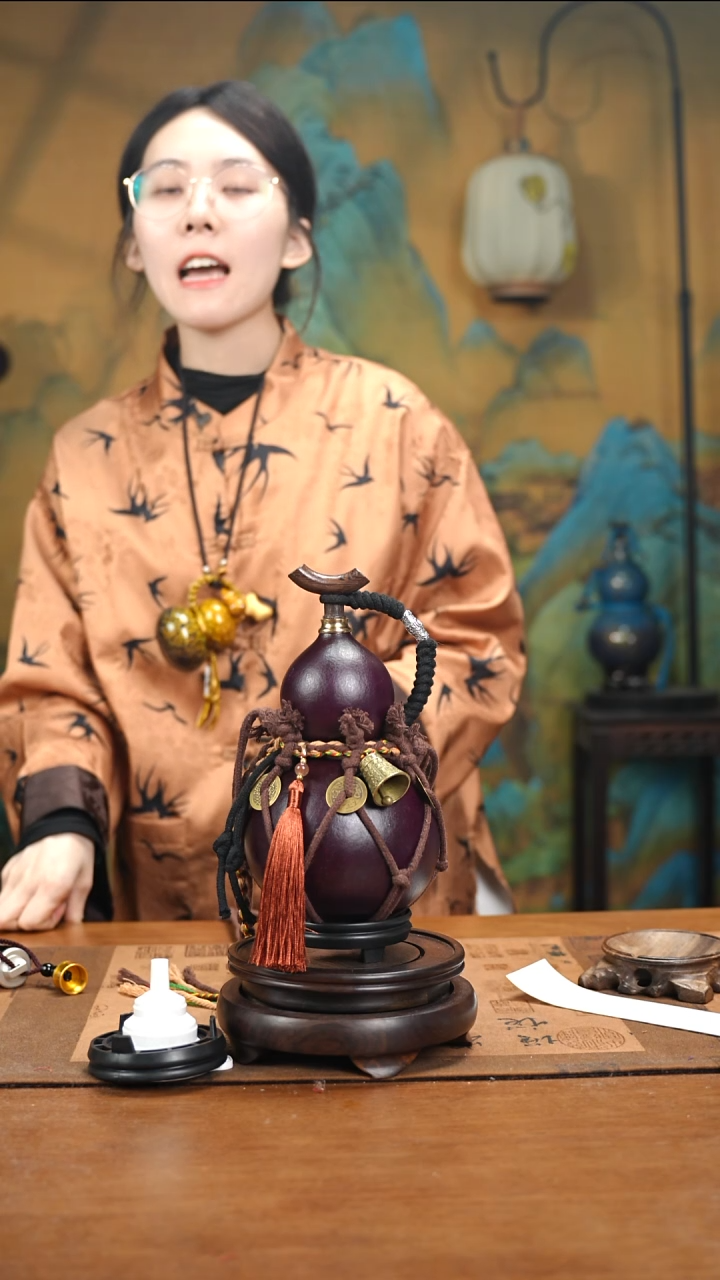 XK112网兜款大漆酒葫芦（现货现发）