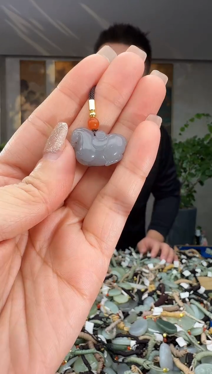 颈饰未镶嵌和田玉拍一发一多样性发货