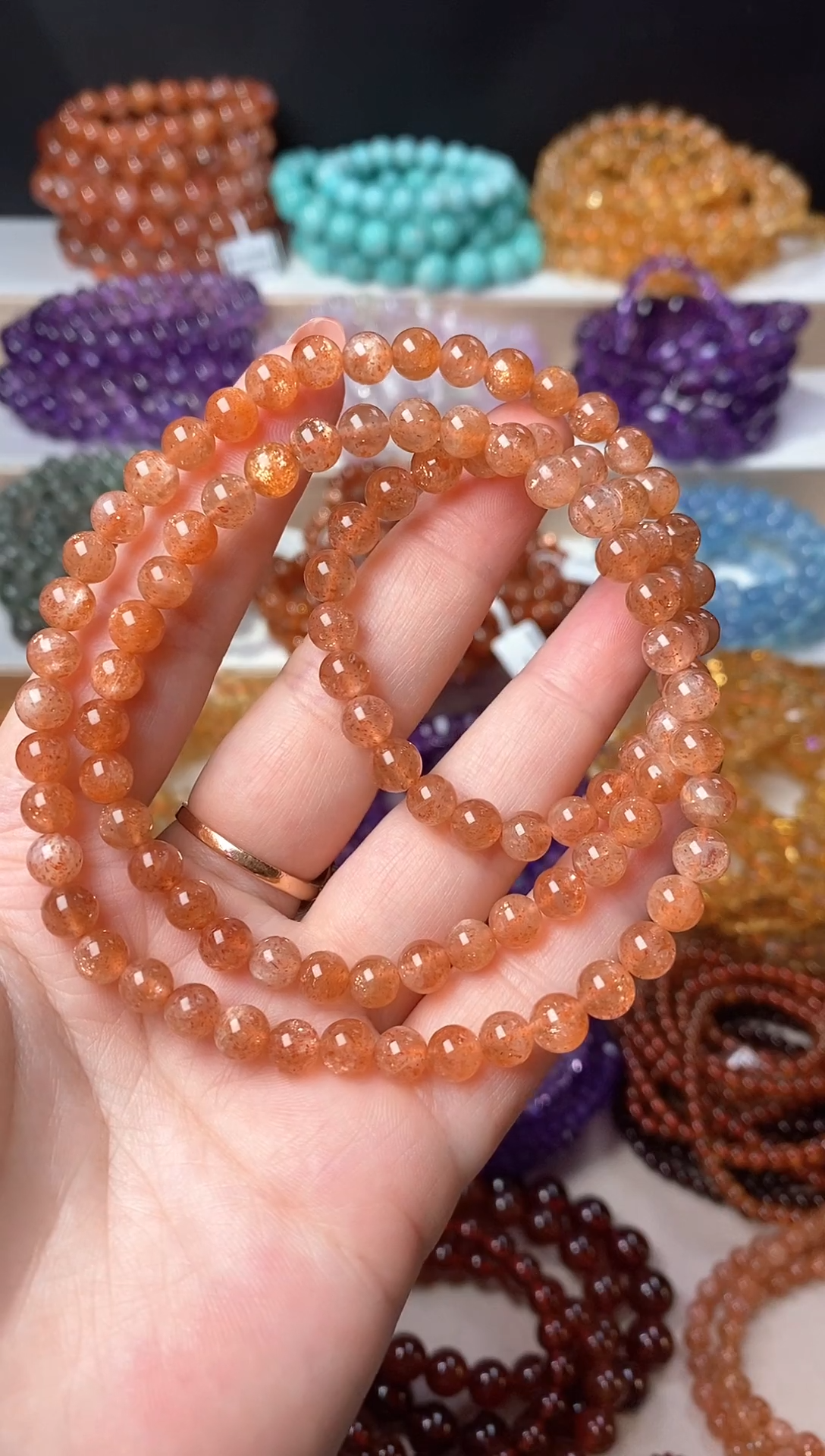 未镶嵌手串日光石金太阳29