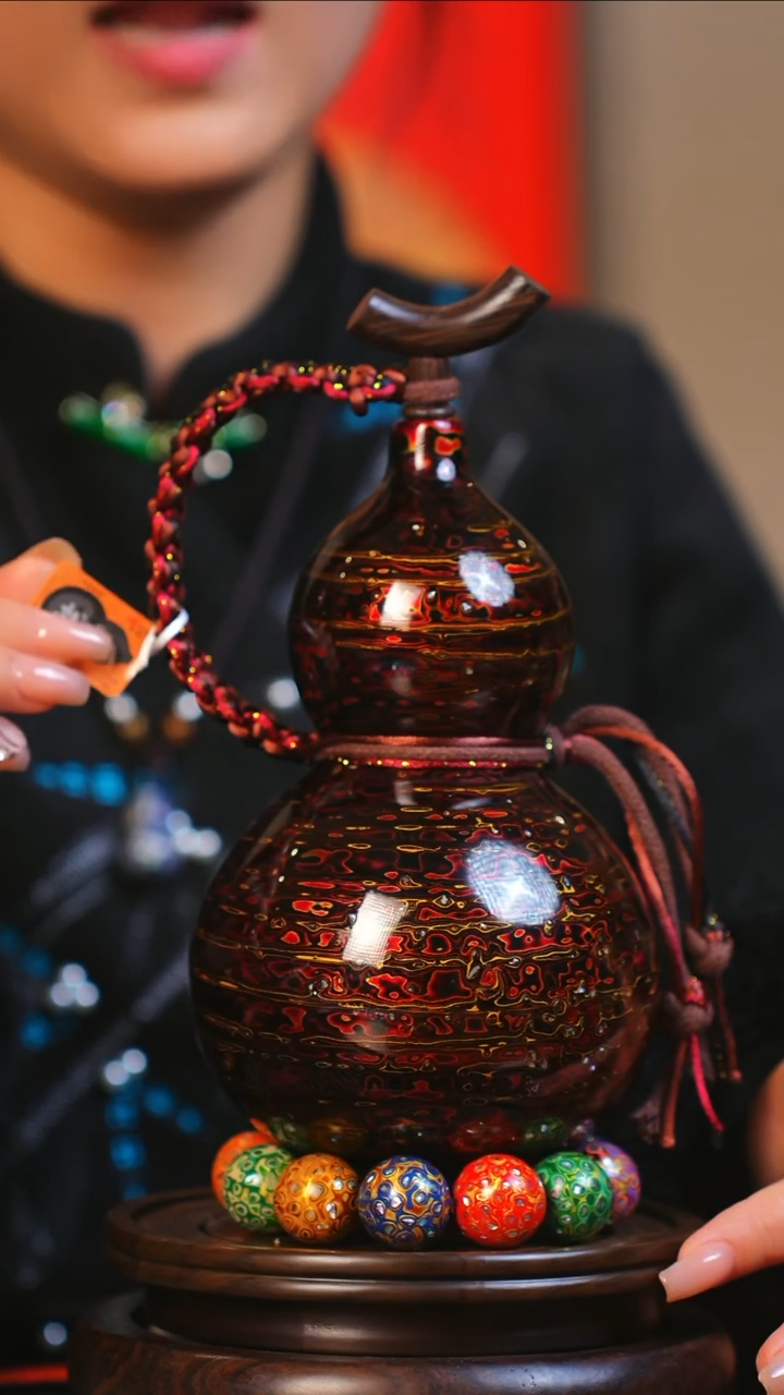 【闪购商品】JS221大师姐臻选非遗大漆酒葫芦