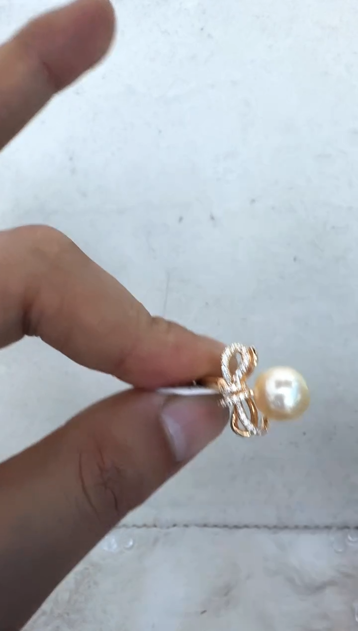 【闪购商品】海水珍珠戒指银S925镶嵌戒指