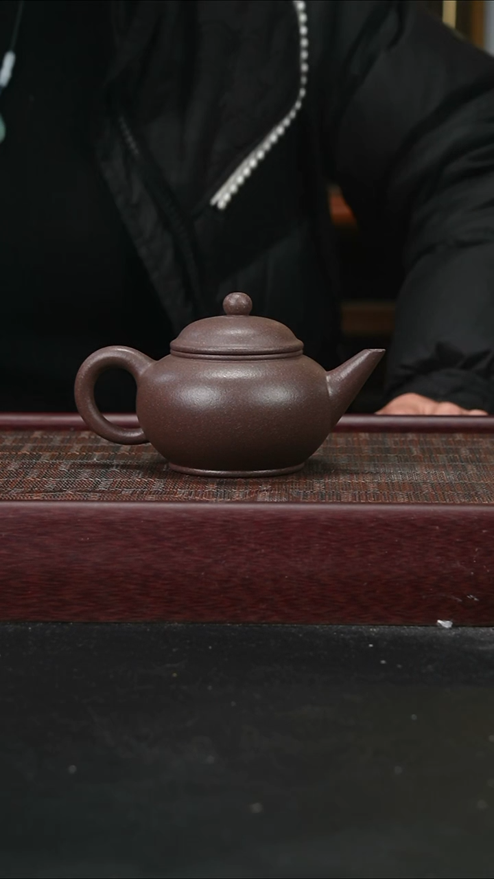 茶壶紫砂lzx全砂天青 水平