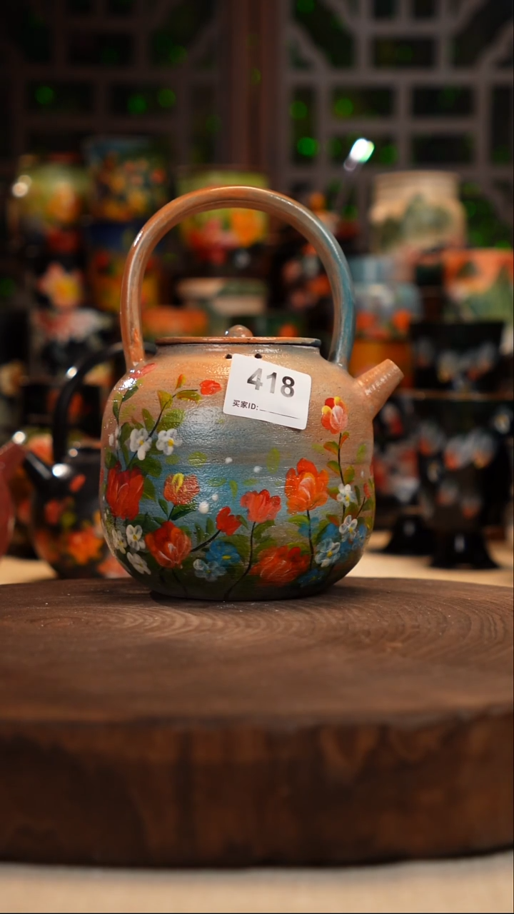油画   釉下彩   壶418