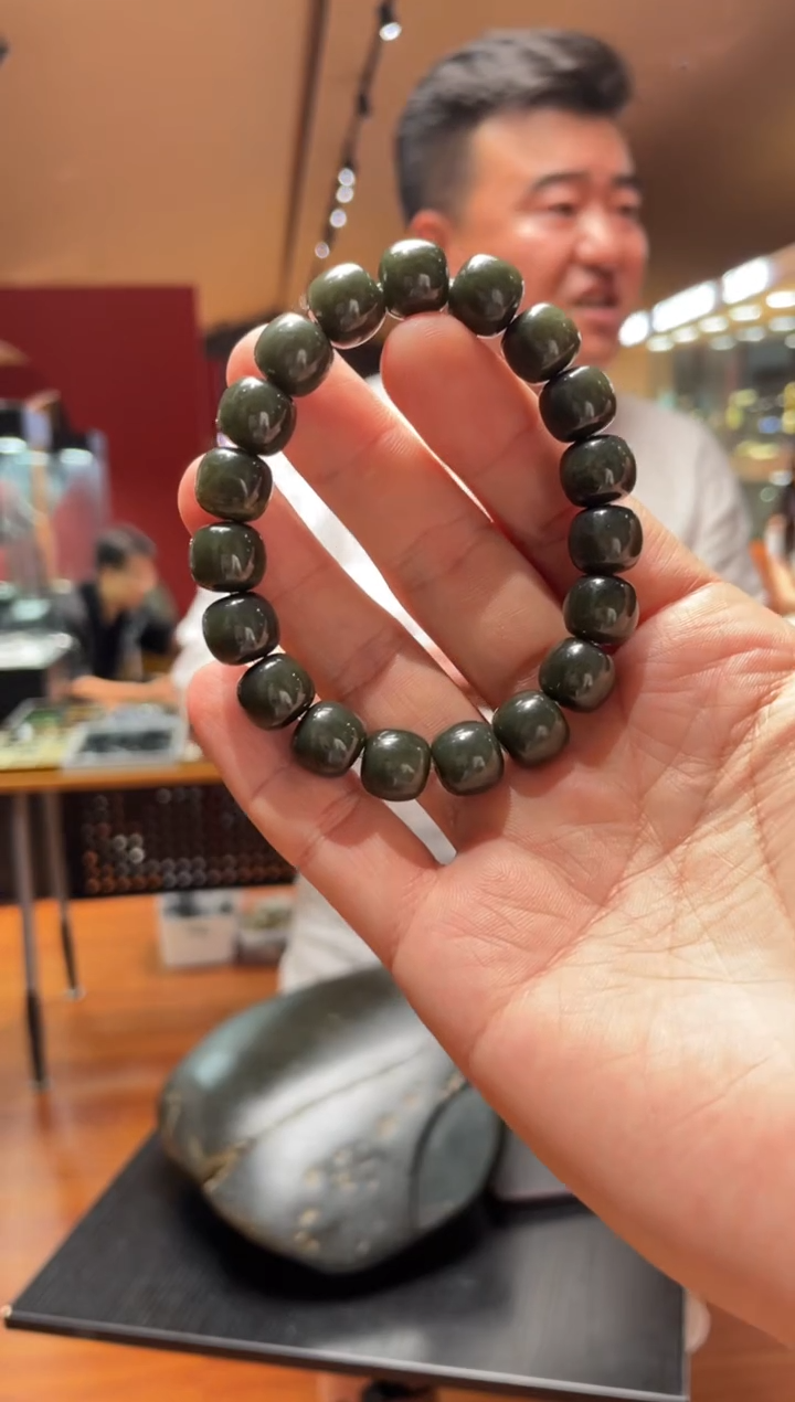 手串未镶嵌和田玉沙10-11老