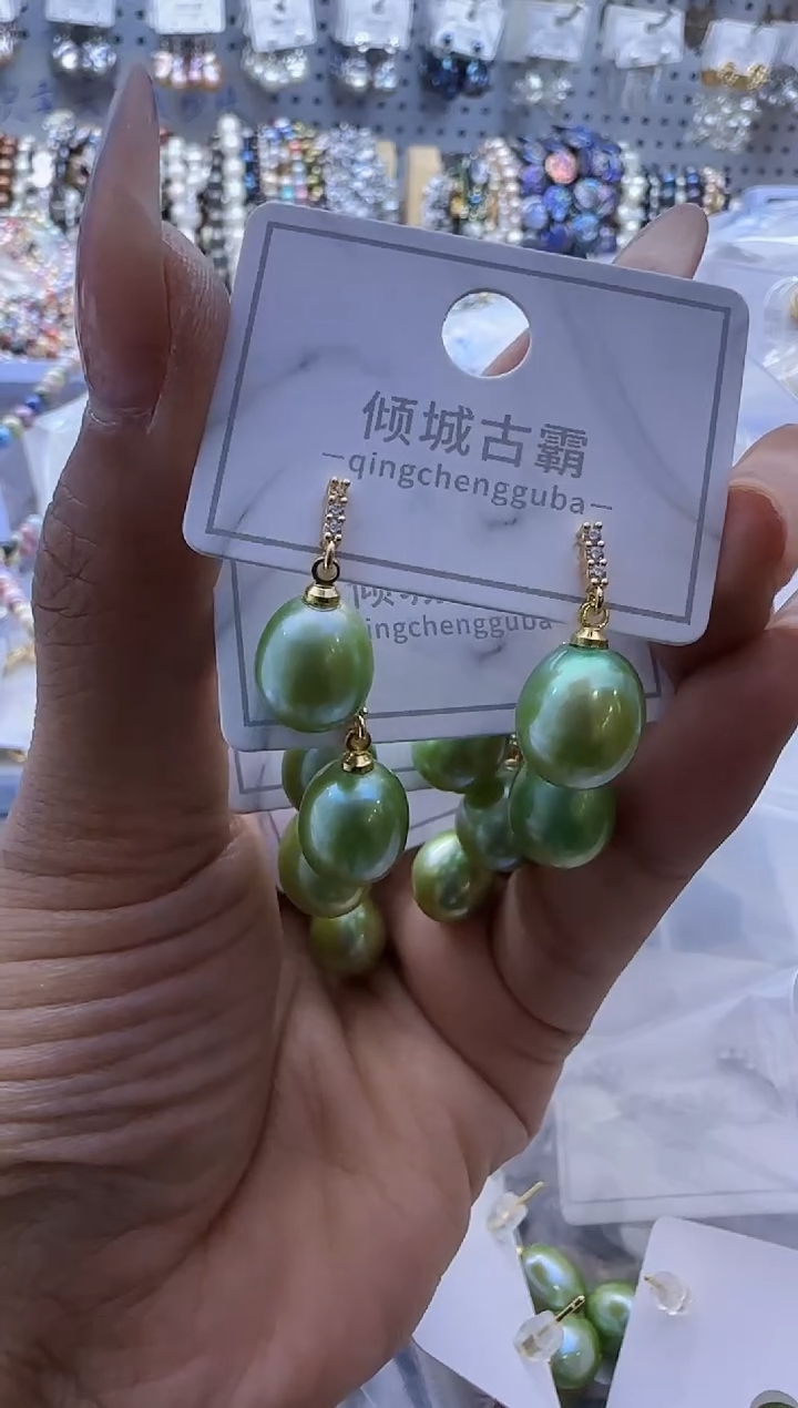 【闪购商品】淡水珍珠耳饰银S925镶嵌78