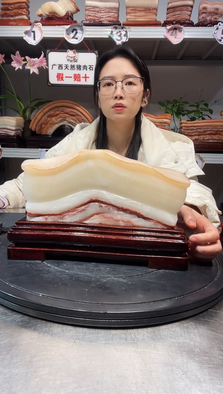 石材泥*爷天然石材柳州猪肉石25.5-16-3.5