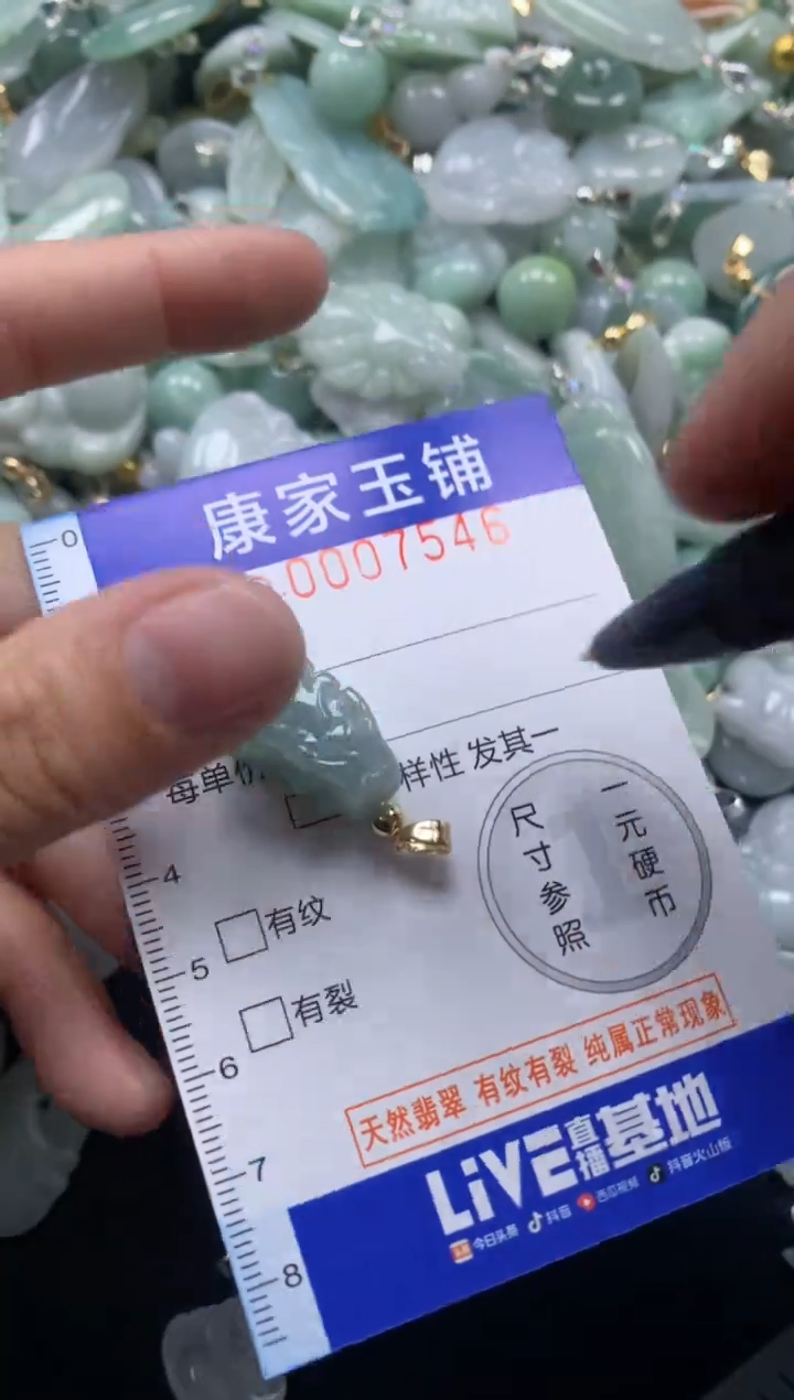 颈饰未镶嵌翡翠7546